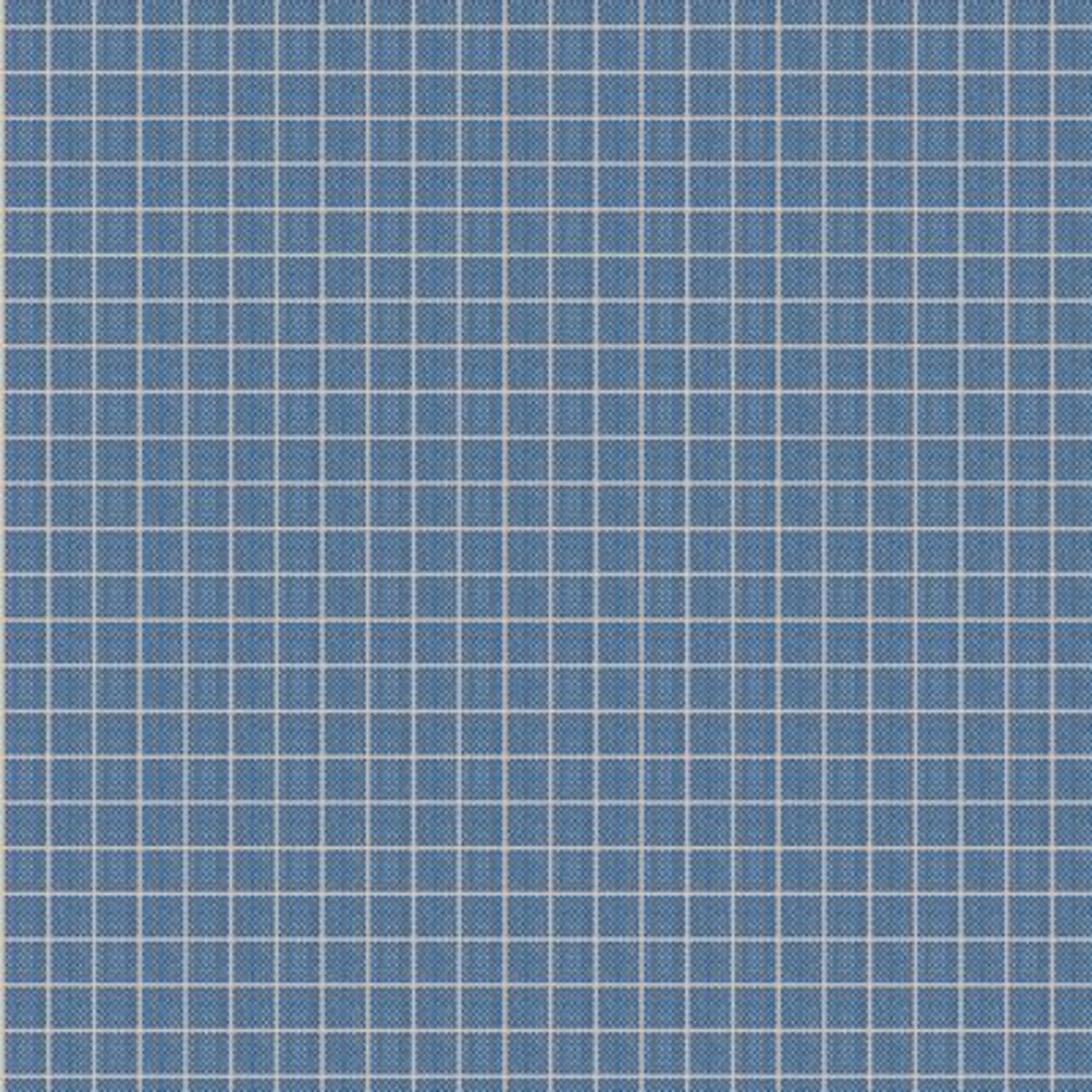 Fabric Tilda Plaid Blue Woven Creating Memories by the Quarter Yard TIL160072